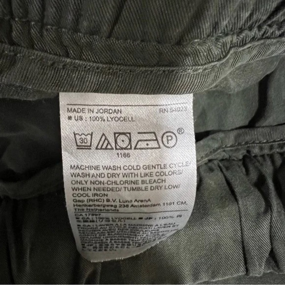 Banana Republic Women's Cargo Jogger‎ Pants L Utility Pockets Drawstring Waist - Picture 5 of 8